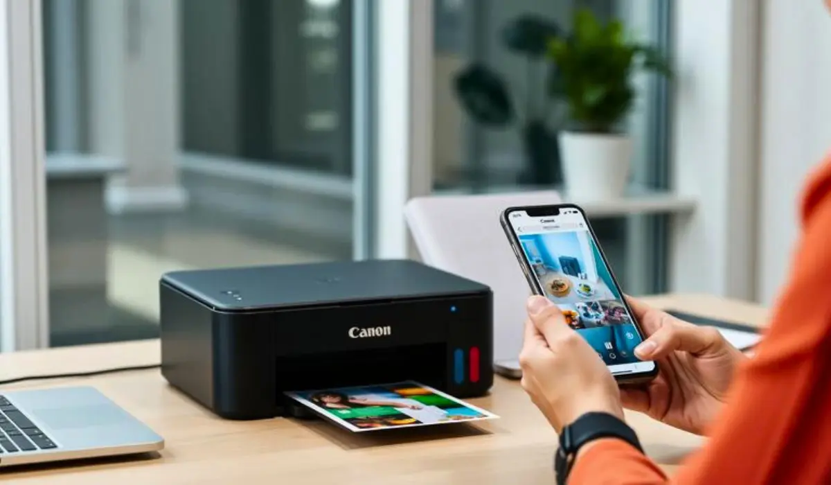 كيفية إقران طابعة كانون بالهاتف