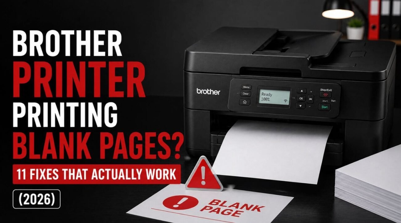 Brother Printer Printing Blank Pages? 11 Fixes That Actually Work (2026)