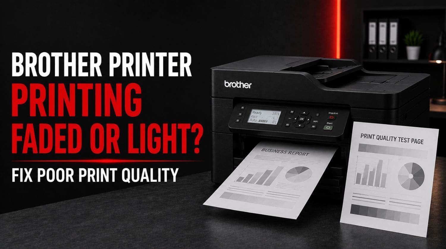 Brother Printer Printing Faded or Light