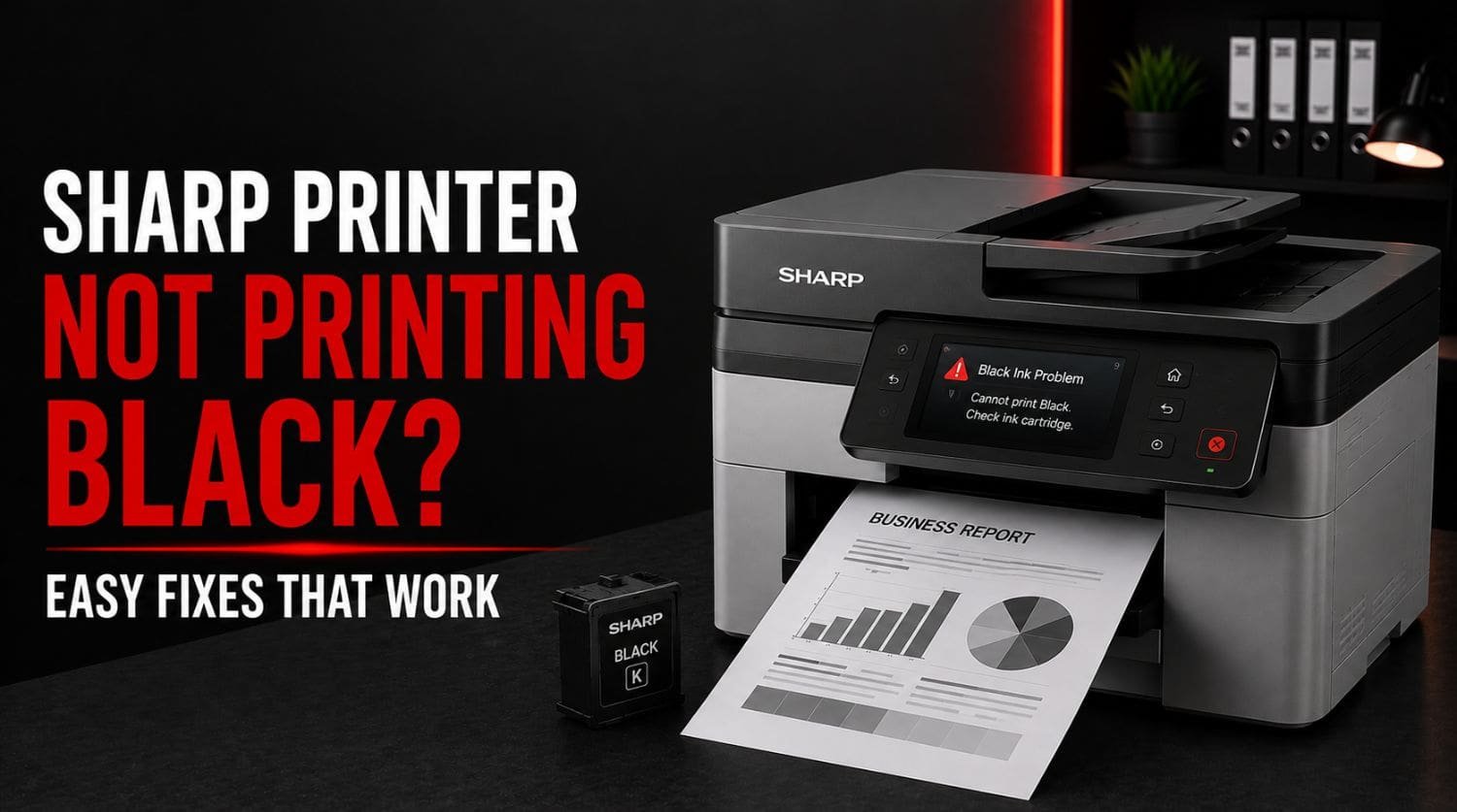 Sharp Printer Not Printing Black